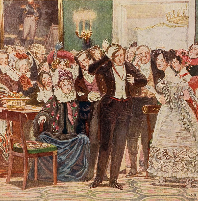 Д.Н. Кардовский. Иллюстрация к комедии «Горе от ума»