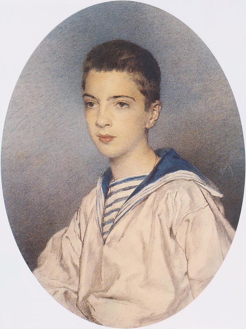М.В. Этлингер. Портрет князя Александра Михайловича в юности. 1882 год