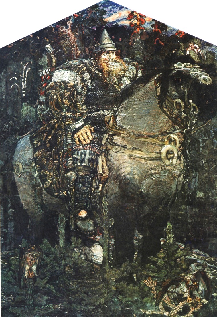 Работа М.А. Врубеля «Богатырь» (1898)