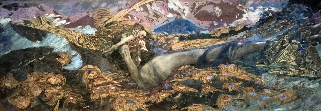Работа М.А. Врубеля «Демон поверженный» (1902)