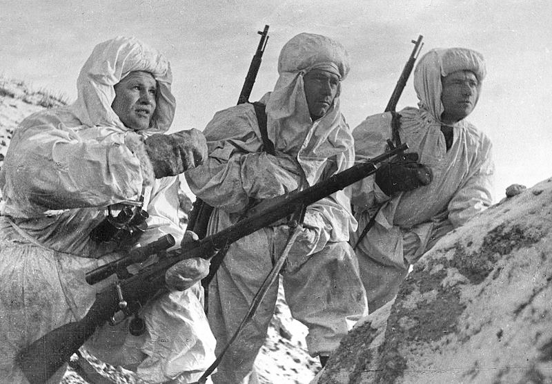В.Г. Зайцев с учениками. Декабрь 1942